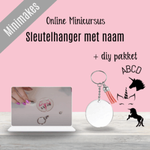 Sleutelhanger met naam cursus