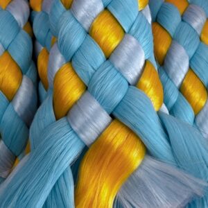 Geel/Babyblauw, Turquoise